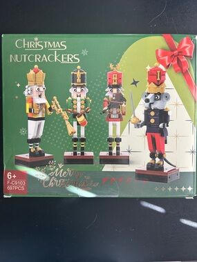Christmas Nutcracker Building Set - Green and Red Kids Toy